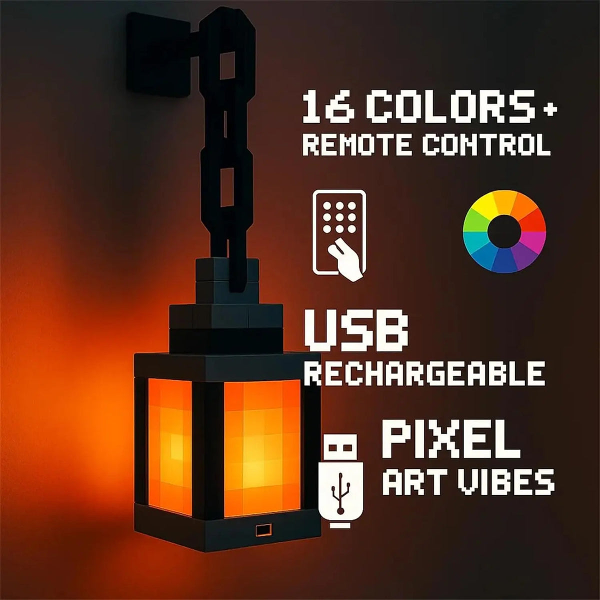 Pixel Style LED Lantern